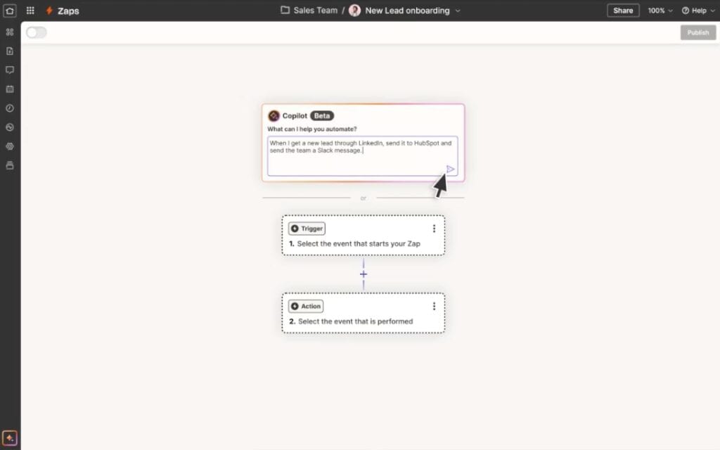 Zapier UI
