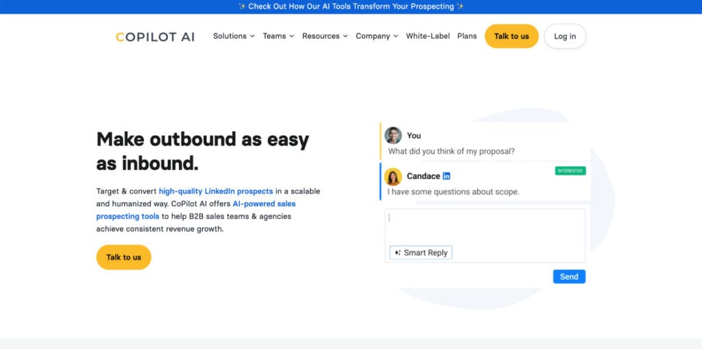 Copilot AI lead gen tool