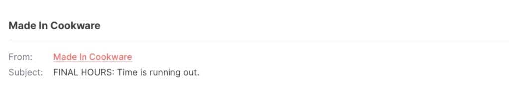 loss aversion principle - cold email subject line