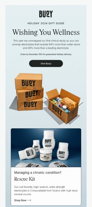 holiday gift guide example