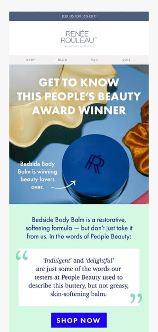 social proof email example