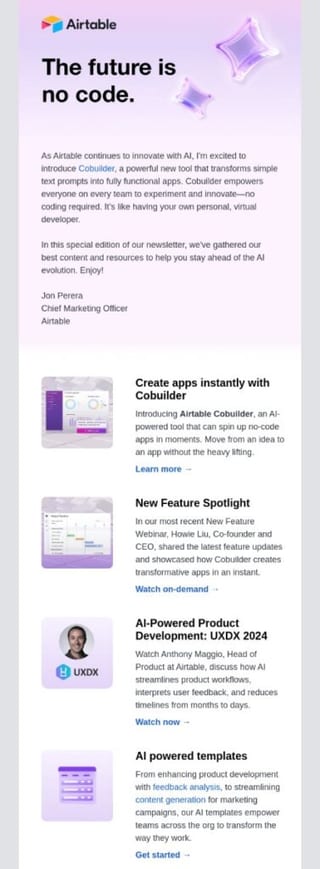 Product launch email - b2b email strategy