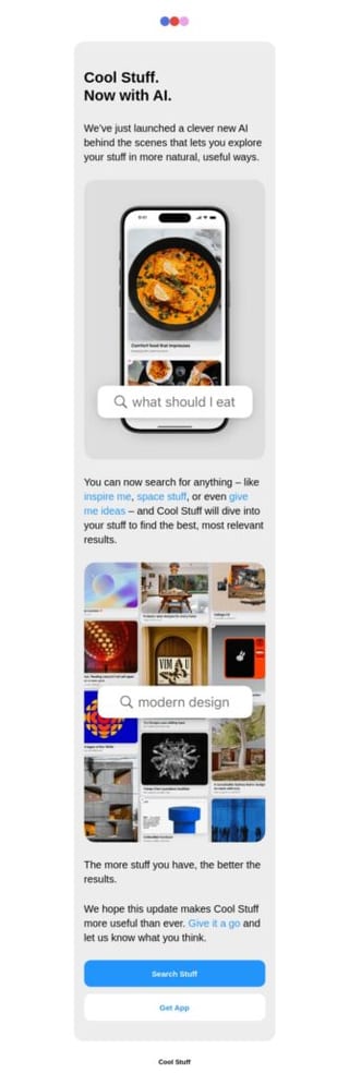 broadcast email example promoting ai