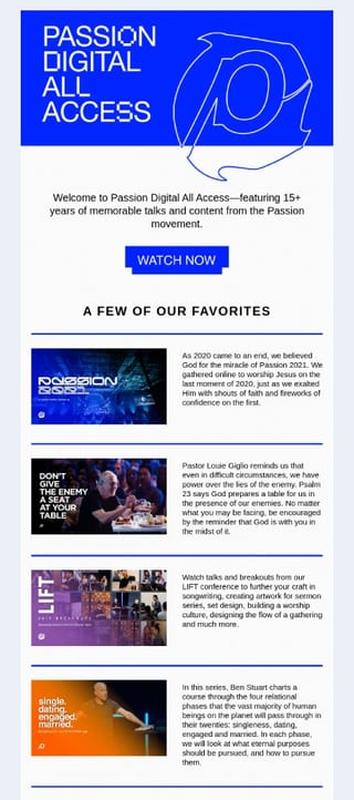 Drip campaign trigger email example