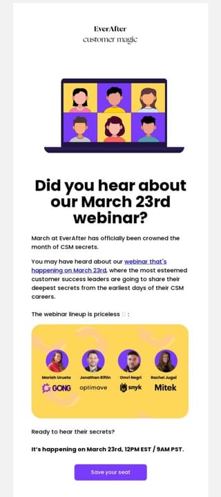 Everafter Webinar Invitation