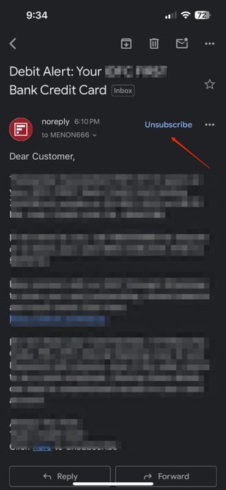 Gmail App on iOS