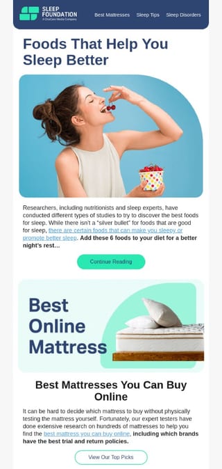 Product recommendation promotional email -4
