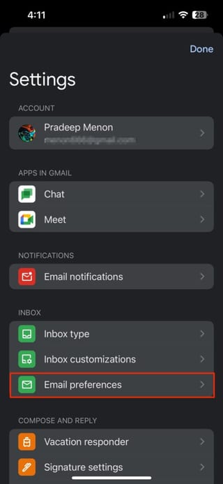 Unblock Images Gmail IPhone