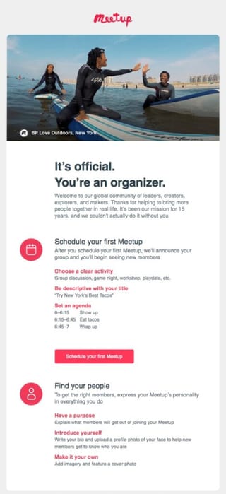 Event Registration Email Confirmation