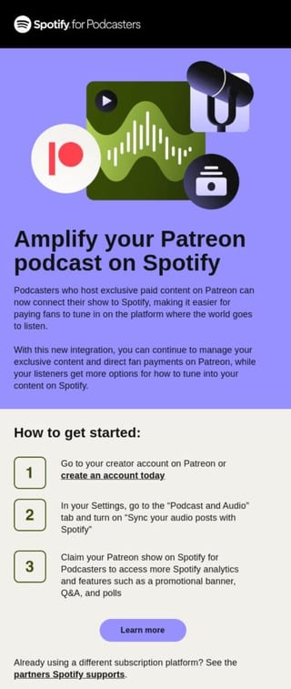exclusive community email example