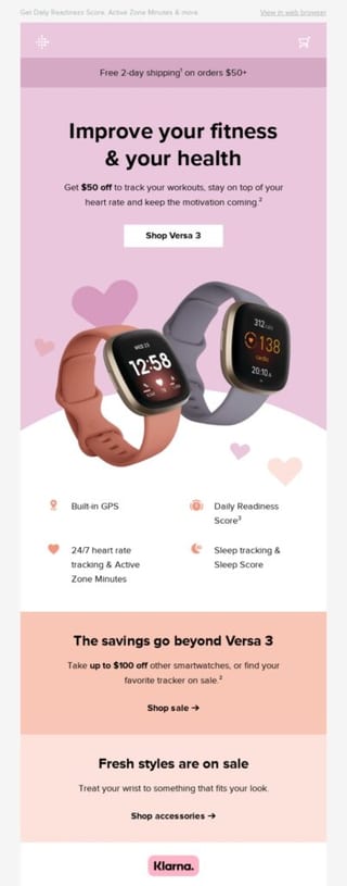 sending valentines day email at the right time example
