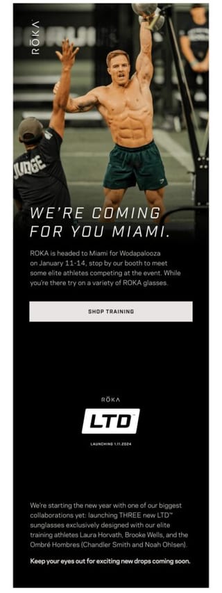 ROKA Event Email Announcement