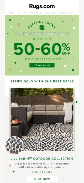 St.patricks day discounts