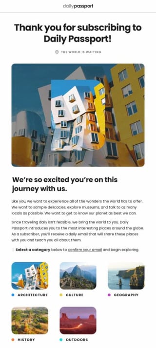 no reply email example from daily passport