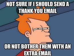 Thank you email meme