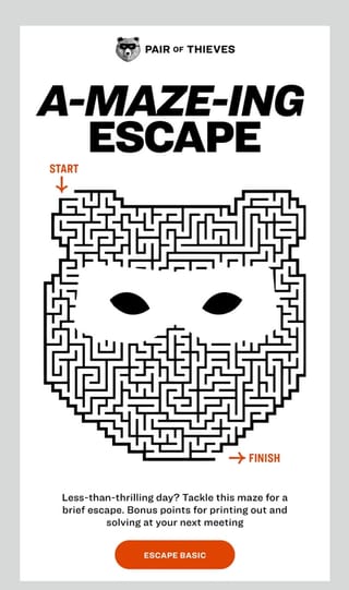 Enticing email gamification example
