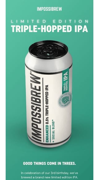 Impossibrew Limited Edition Beer Email