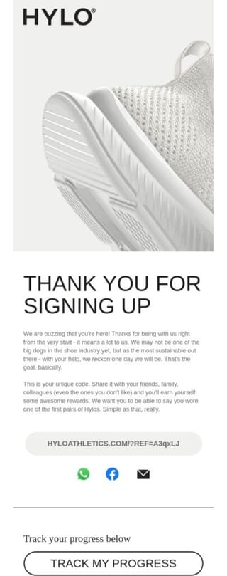 referral newsletter promotion example