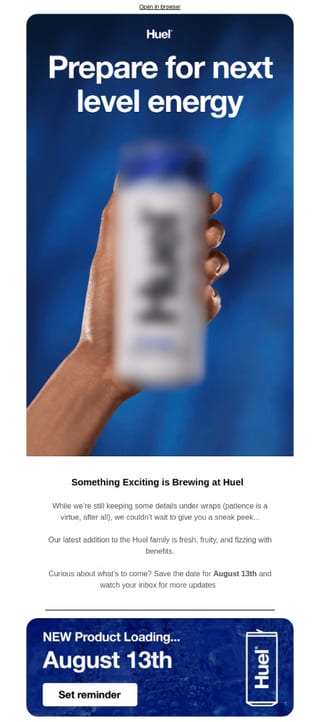 Teaser launch example