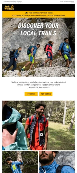 local email example trail gear