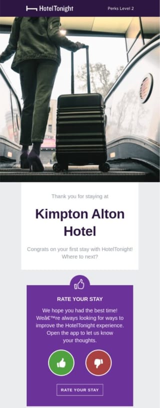 post-stay hotel email