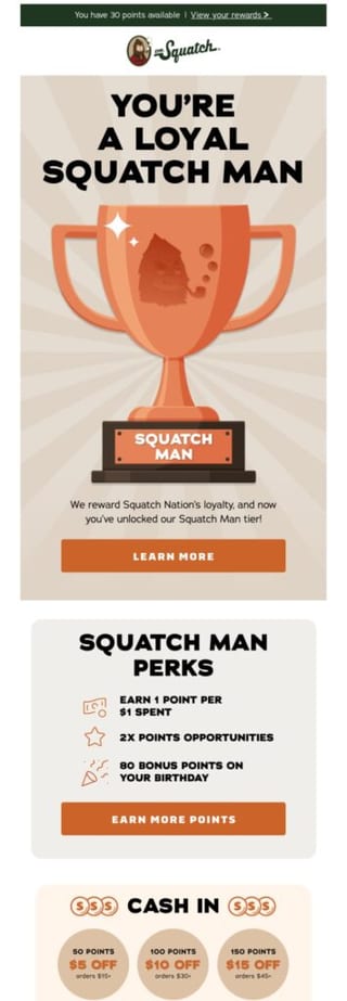 retail loyalty rewards example