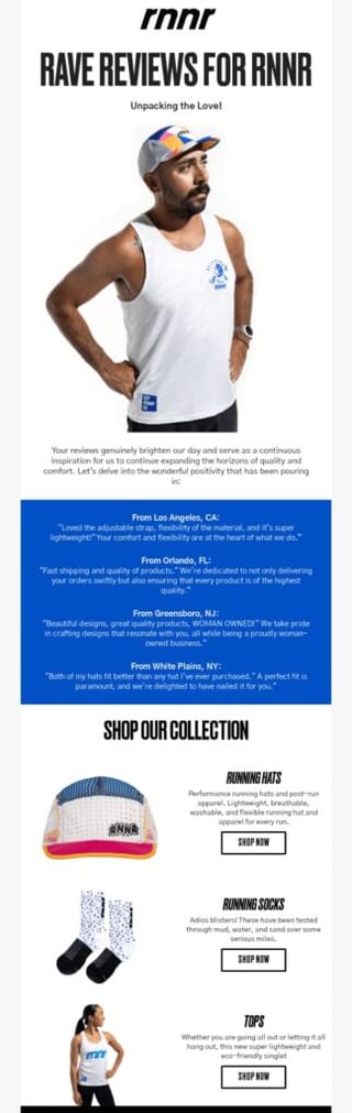testimonial email example 1