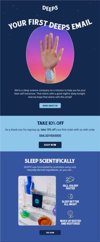 welcome email pharma