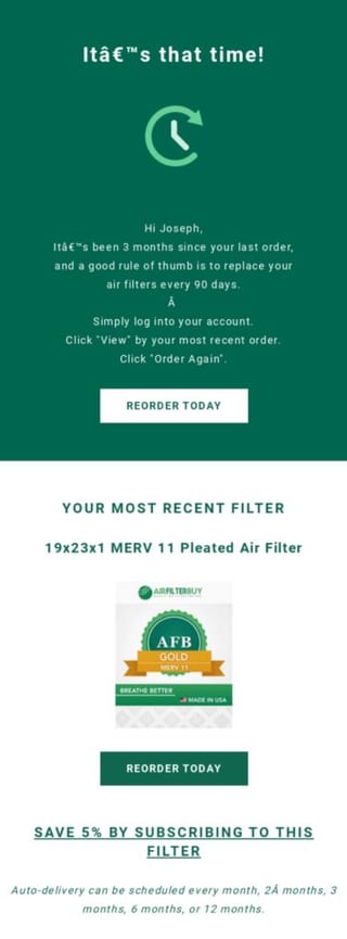 winback email campaign example