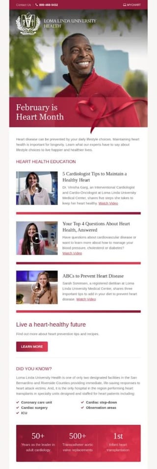 Example of email to raise student awareness
