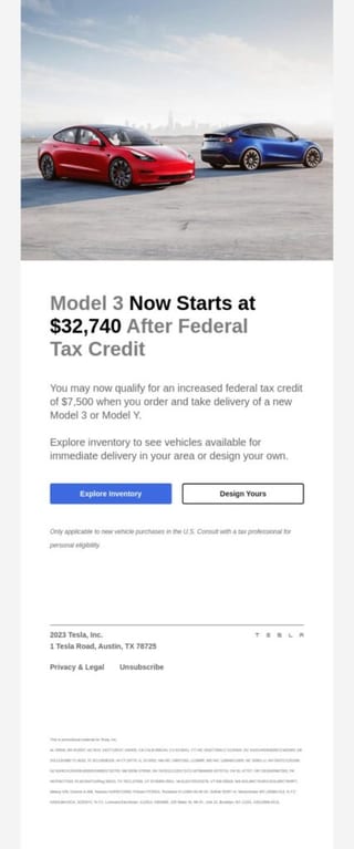 Tesla demographic segmentation example