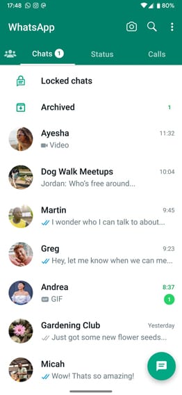 WhatsApp Interface