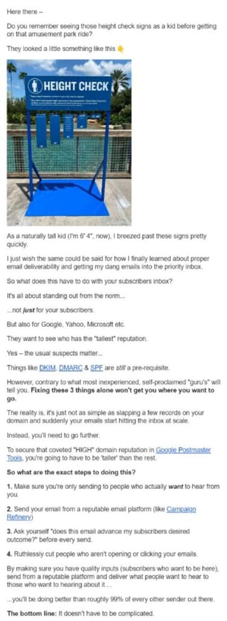 campaign refinery newsletter example