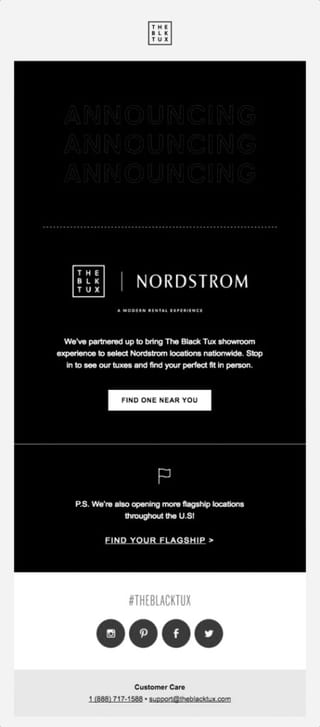 Nordstrom geographic segmentation example