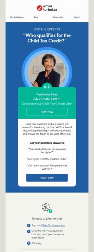 TurboTax webinar example