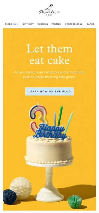 January email example 2