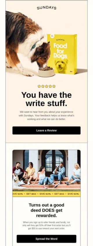 WOMM email example 1
