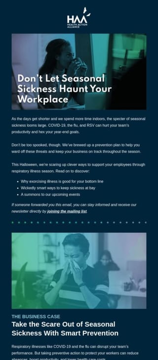 Hipaa email example