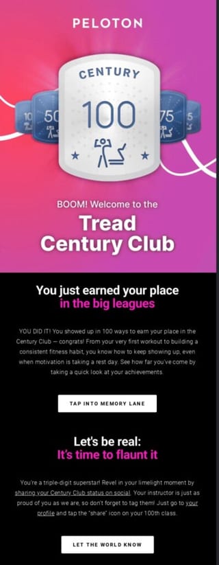 loyalty program reward email