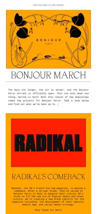 March creative newsletter ideas