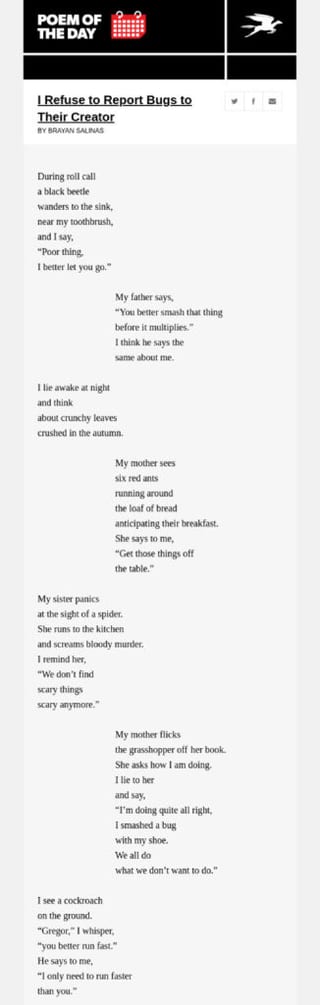 Poetry march newsletter ideas