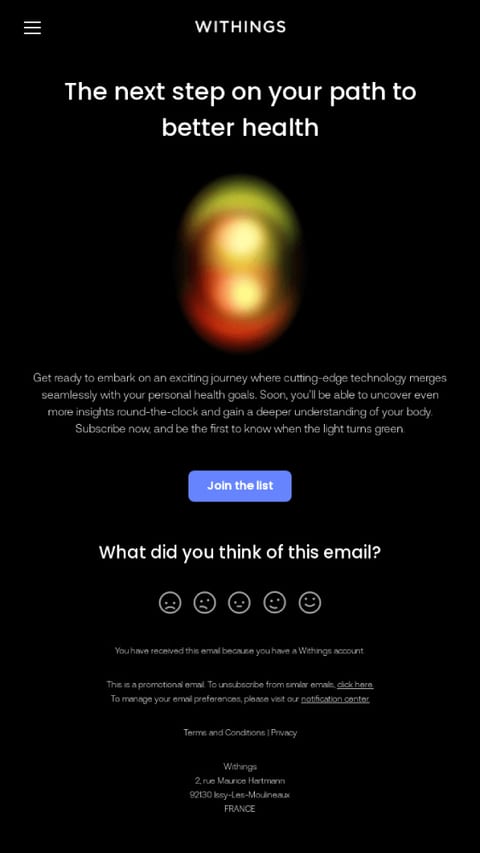 Basic opt-in email example
