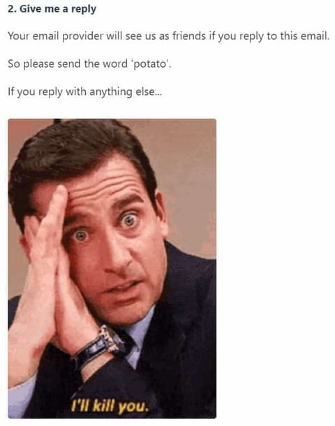 Email reply prompt meme Kieran Drew
