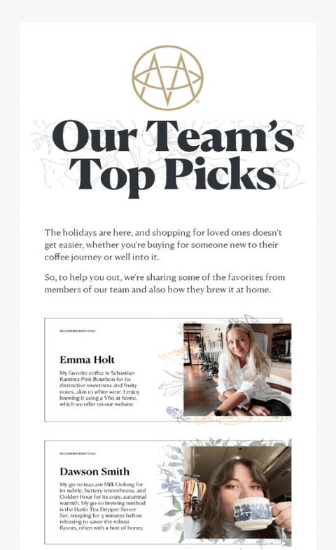 Holiday email campaign best practices example