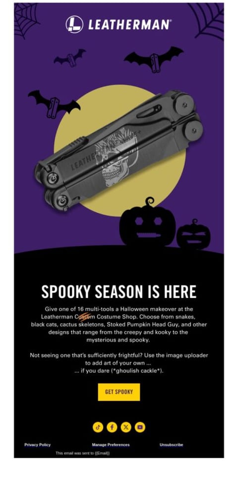 Leatherman Halloween ad