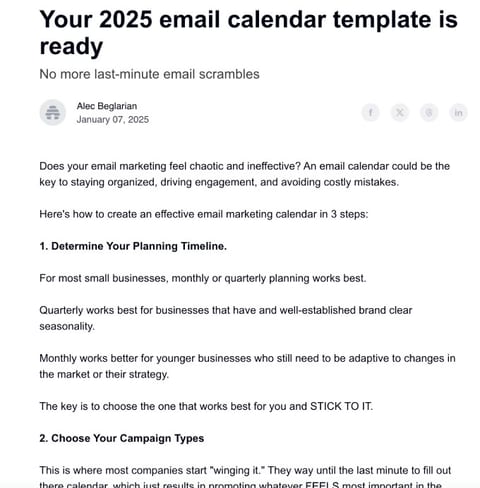 email blast example