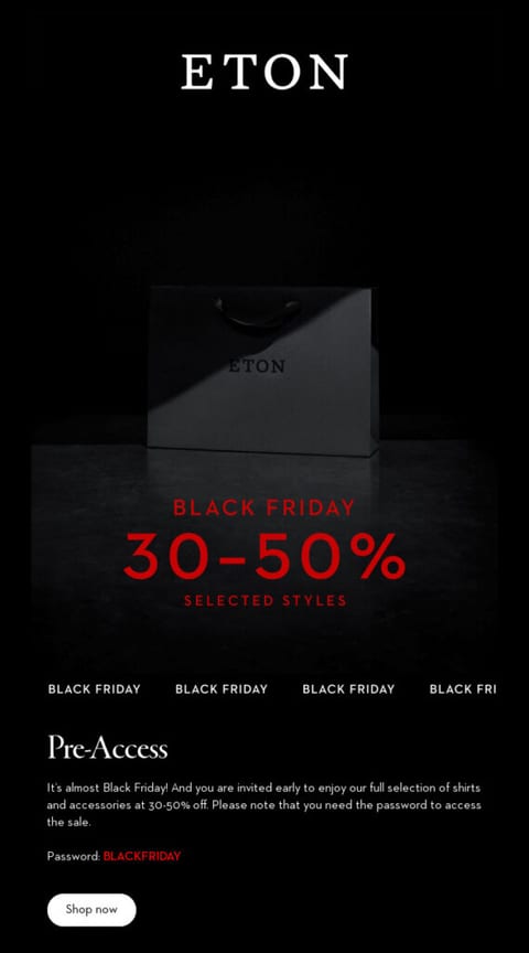 eton black friday sale