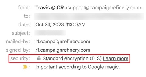 Gmail standard encryption