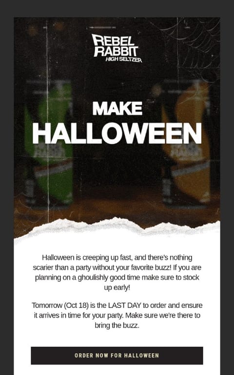 holiday great email copywriting example