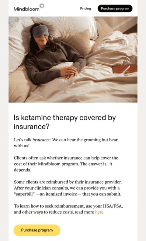 insurance email template